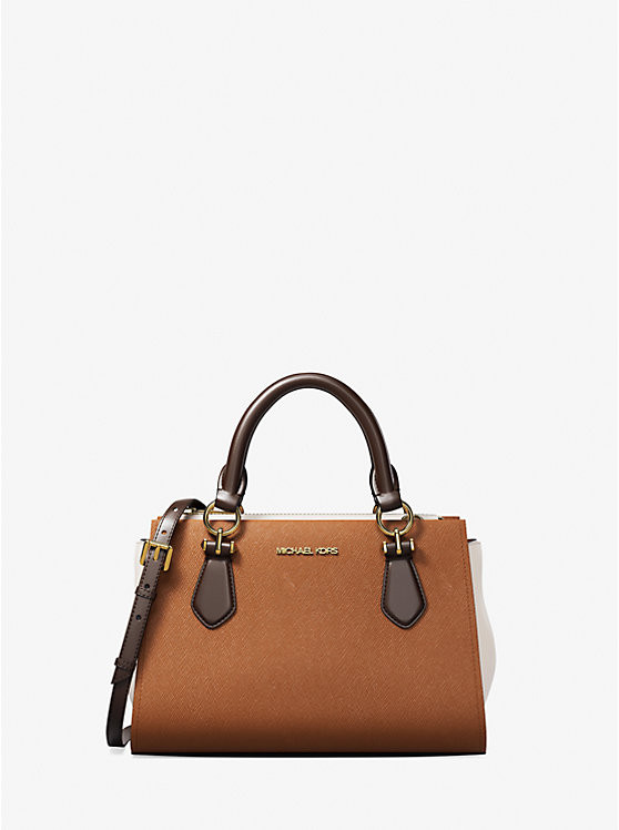 Marilyn Small Color-Block Saffiano Leather Messenger Bag | Michael Kors US