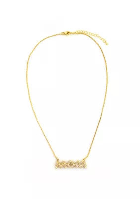 evie & emma Gold Plated Pearl Mom Necklace, 16.5 in | Belk