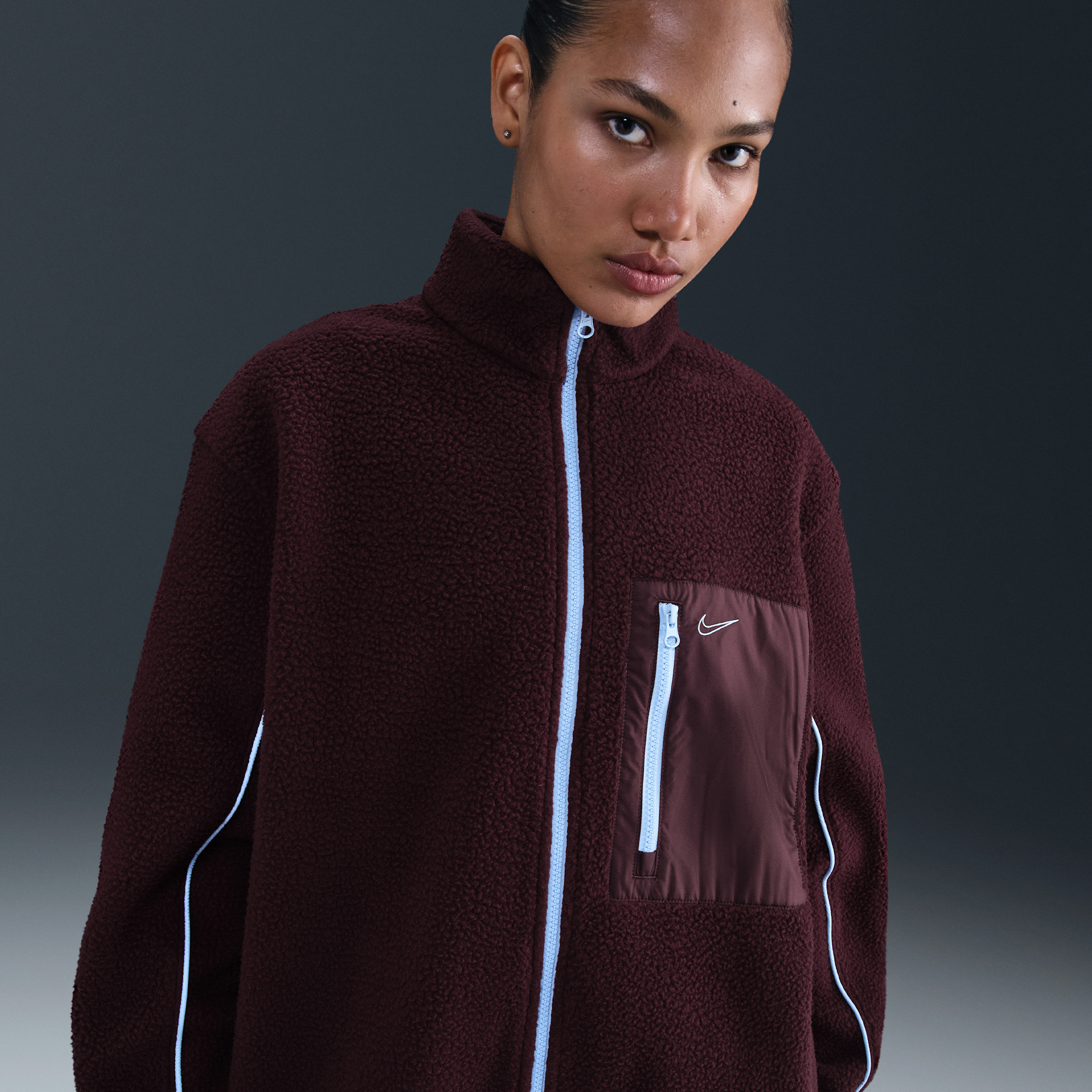 Women's Nike Sportswear Full-Zip High-Pile Fleece Jacket in Red | IM7484-652 | Nike (US)