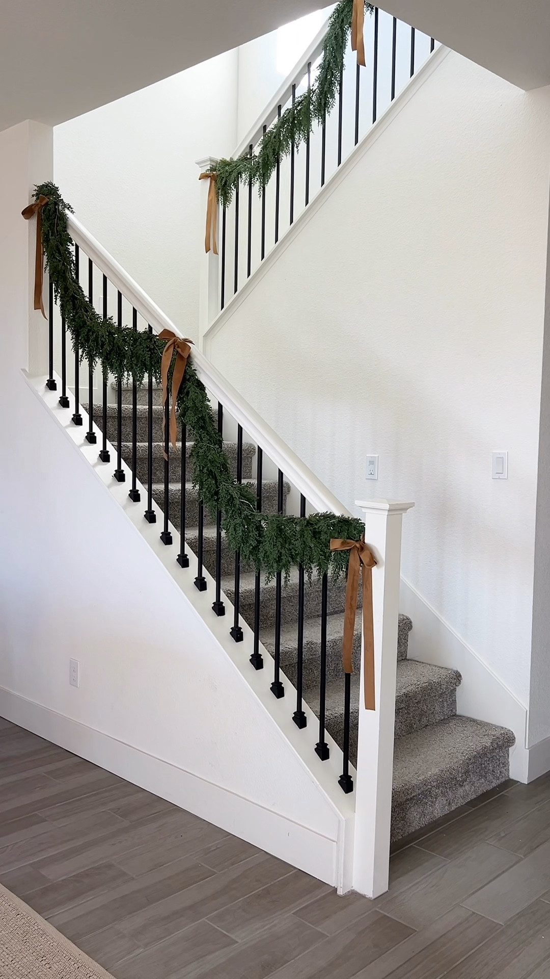 This faux garland from Walmart looks great on a staircase for the holidays! 🎄✨

#LTKSeasonal