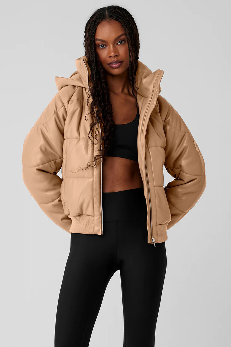 Faux Leather Boss Puffer | Alo Yoga (US)