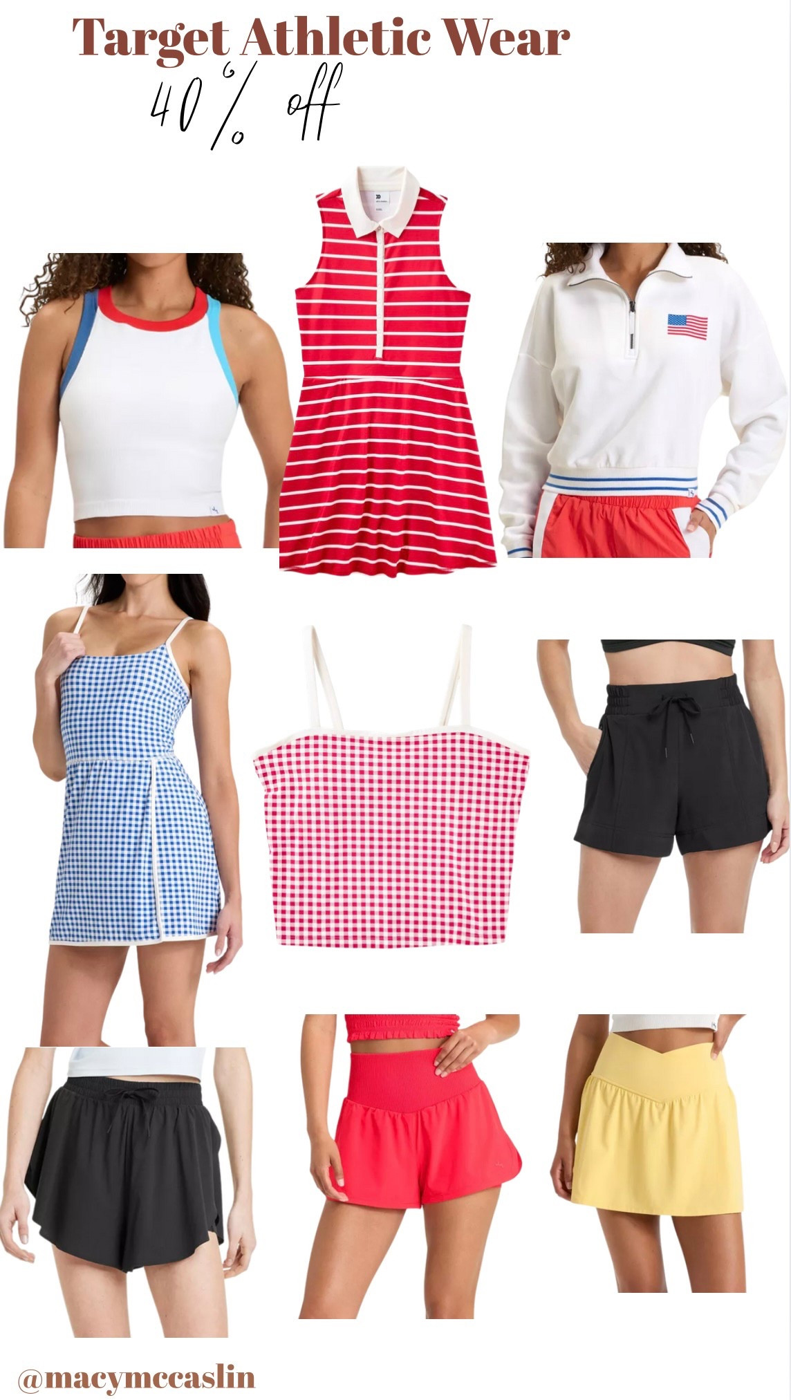 Target up to 40% off Memorial Day sale. Athleisure wear, athletic style. Workout wear. Workout style. Workout shorts. Workout tops. Athletic wear.

#LTKSummerEdit #LTKSeasonal #LTKSaleAlert