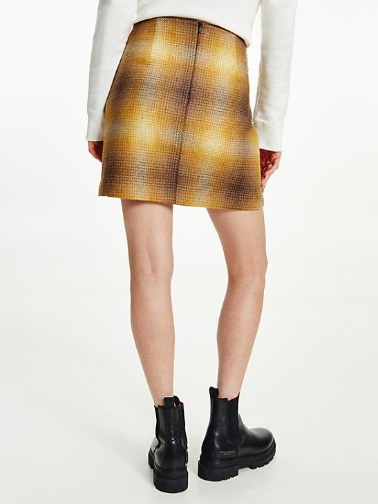 Recycled Shadow Check Mini Skirt | Tommy Hilfiger (US)