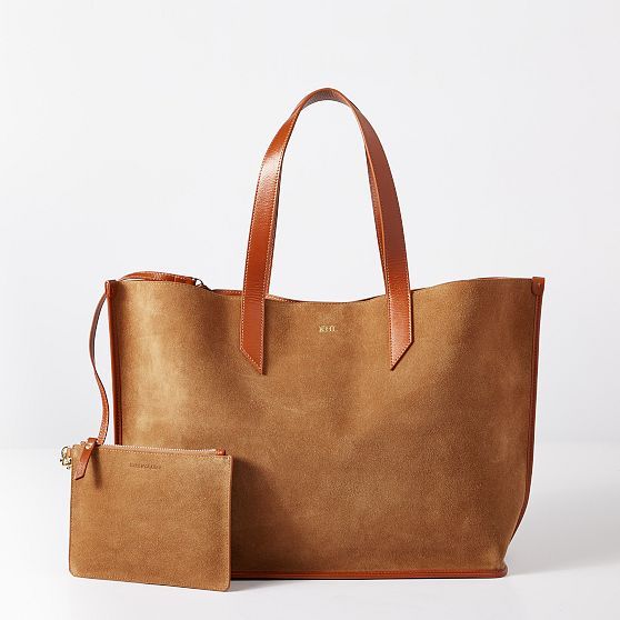 Vail Suede and Leather Tote | Mark and Graham