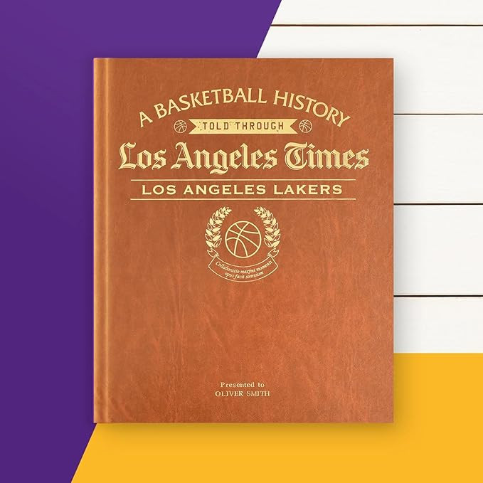Signature gifts Basketball Newspaper History Book,Personalized A3 Large Deluxe Hardcover - NBA Fa... | Amazon (US)