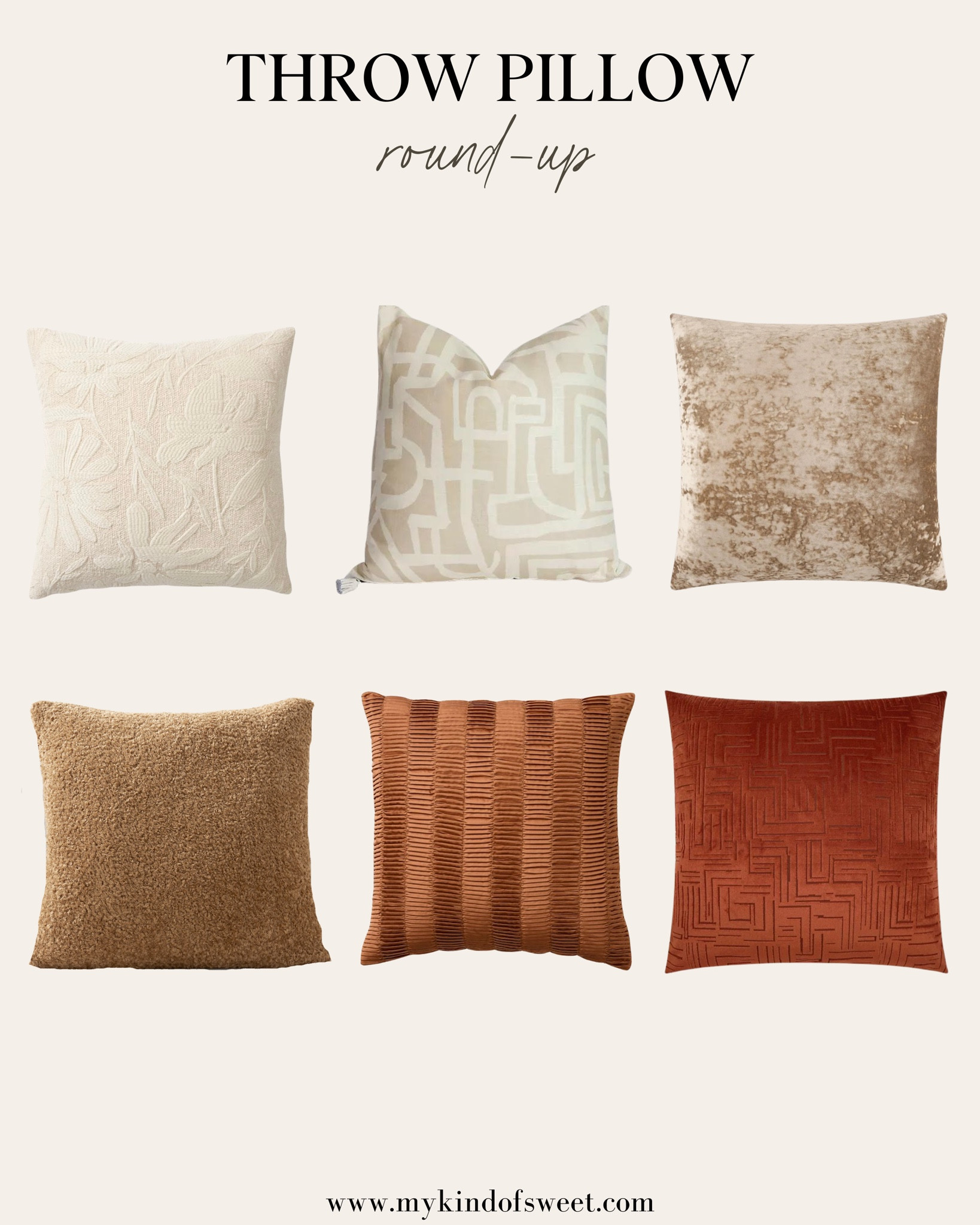 I am loving these throw pillows. The white pillow from Anthropologie is a great way to add subtle pattern to your couch or bed. 

#LTKHome