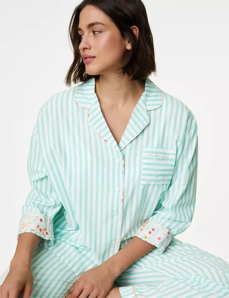 Pure Cotton Striped Pyjama Top | Marks & Spencer (UK)