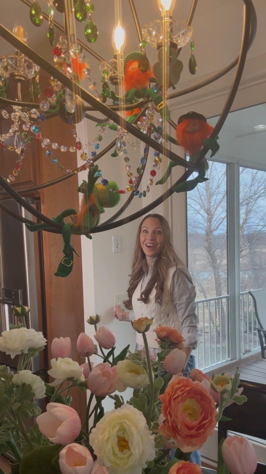 Everything I used for the cutest St. Patrick’s Day chandelier idea… easy customizable, and super effective!  Plus linking my outfit because who doesn’t love a cute spring look🥰￼  

#LTKSeasonal #LTKmomlife #LTKHome