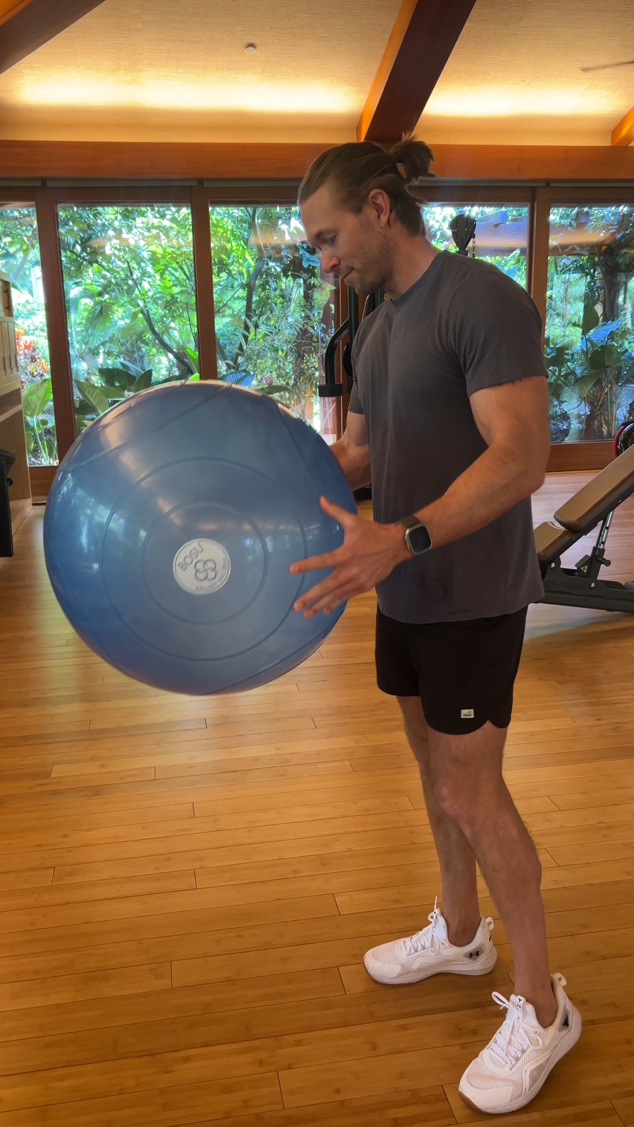 This bosu ball is genius. Adding to cart immediately  

#LTKfitness
