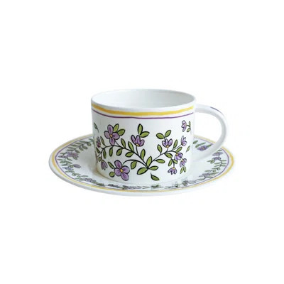 H. Forget Me Not Bone China Teacup and Saucer | Wayfair North America