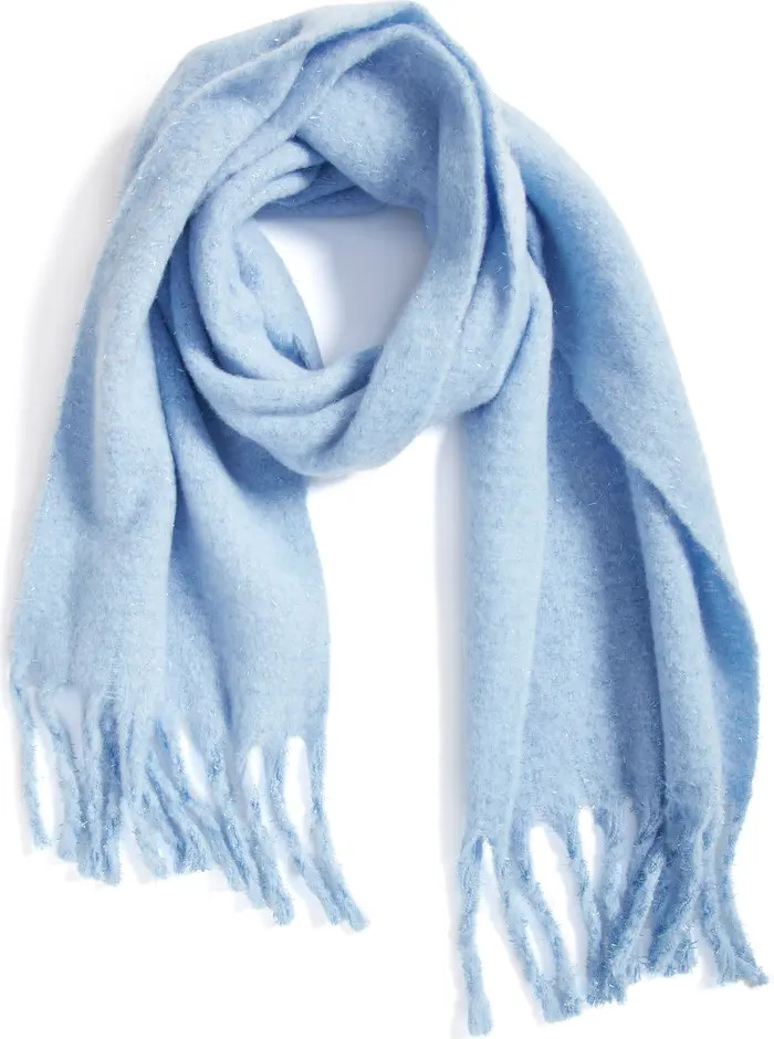 Cozy Sparkle Fringe Scarf | Nordstrom