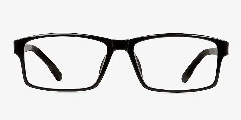 Bandon Rectangle Black Full Rim Eyeglasses | Eyebuydirect | EyeBuyDirect.com