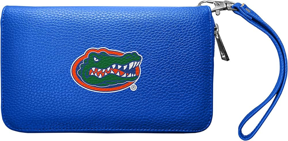 NCAA Soft Pebble Organizer Wallet - Zip Closure Wallet - Wristlet Wallet | Amazon (US)