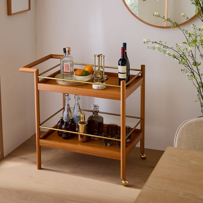 Mid-Century Bar Cart (32") | West Elm (US)