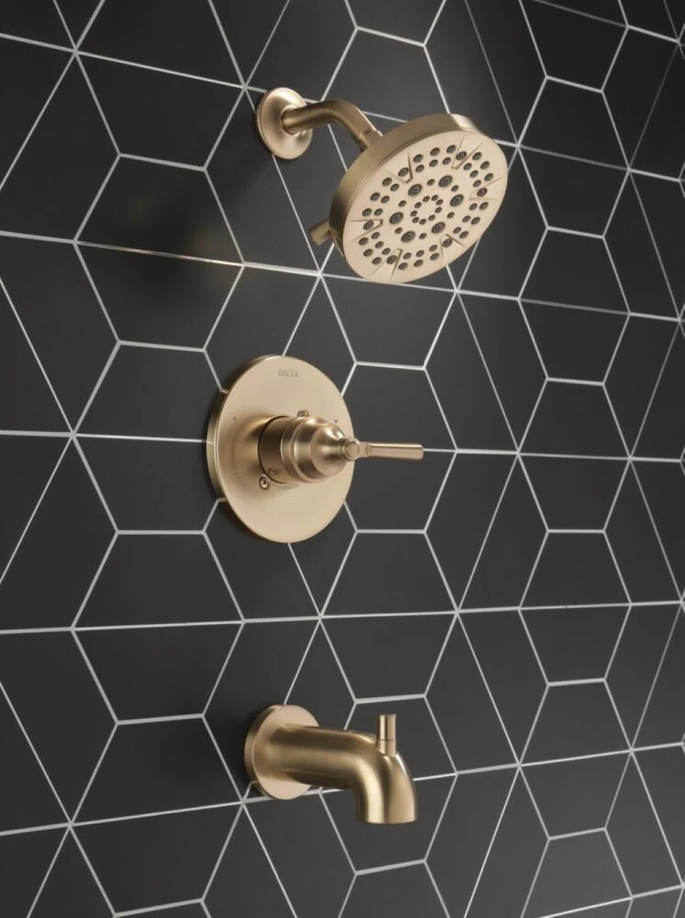 SAYLOR™ Single-Function Tub and Shower Faucet Set, Valve Trim Kit, Shower Head and Handle Set T... | Wayfair North America