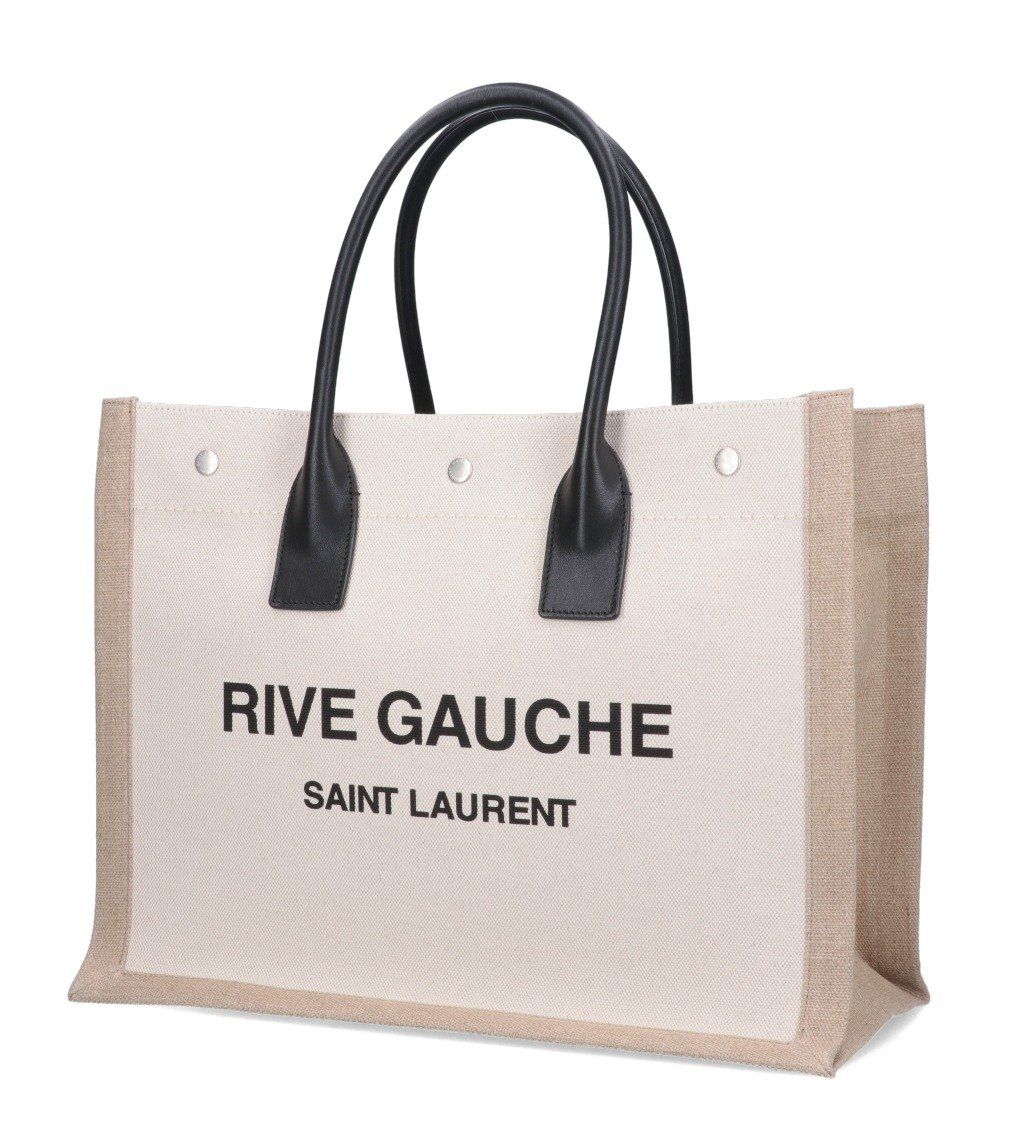 Saint Laurent Logo Printed Top Handle Bag | Cettire Global