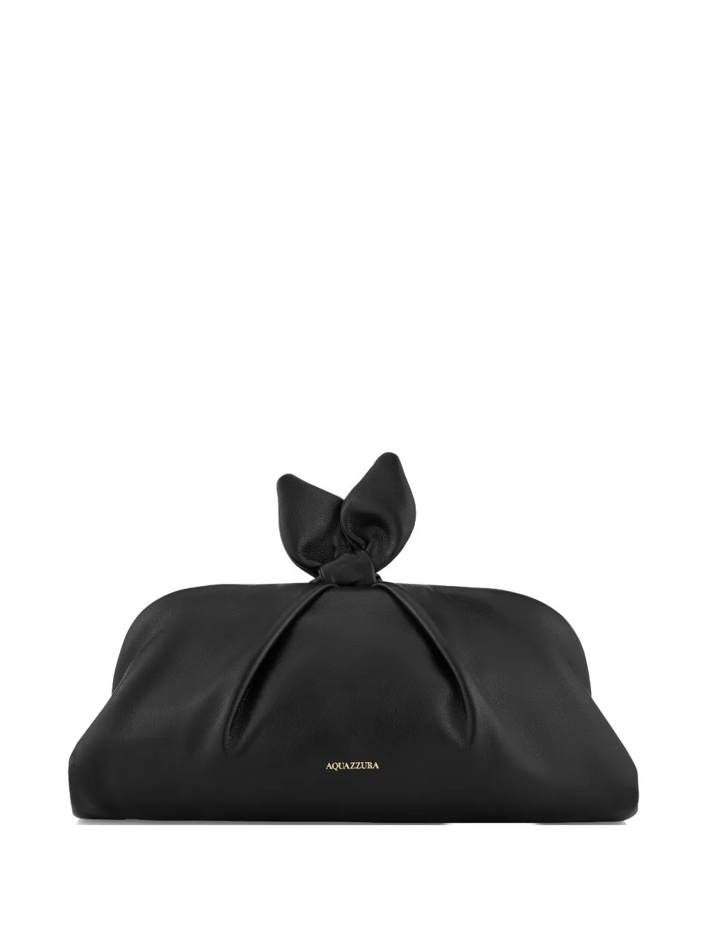 Aquazzura Small Bow Tie Clutch Bag | Black | FARFETCH | Farfetch Global