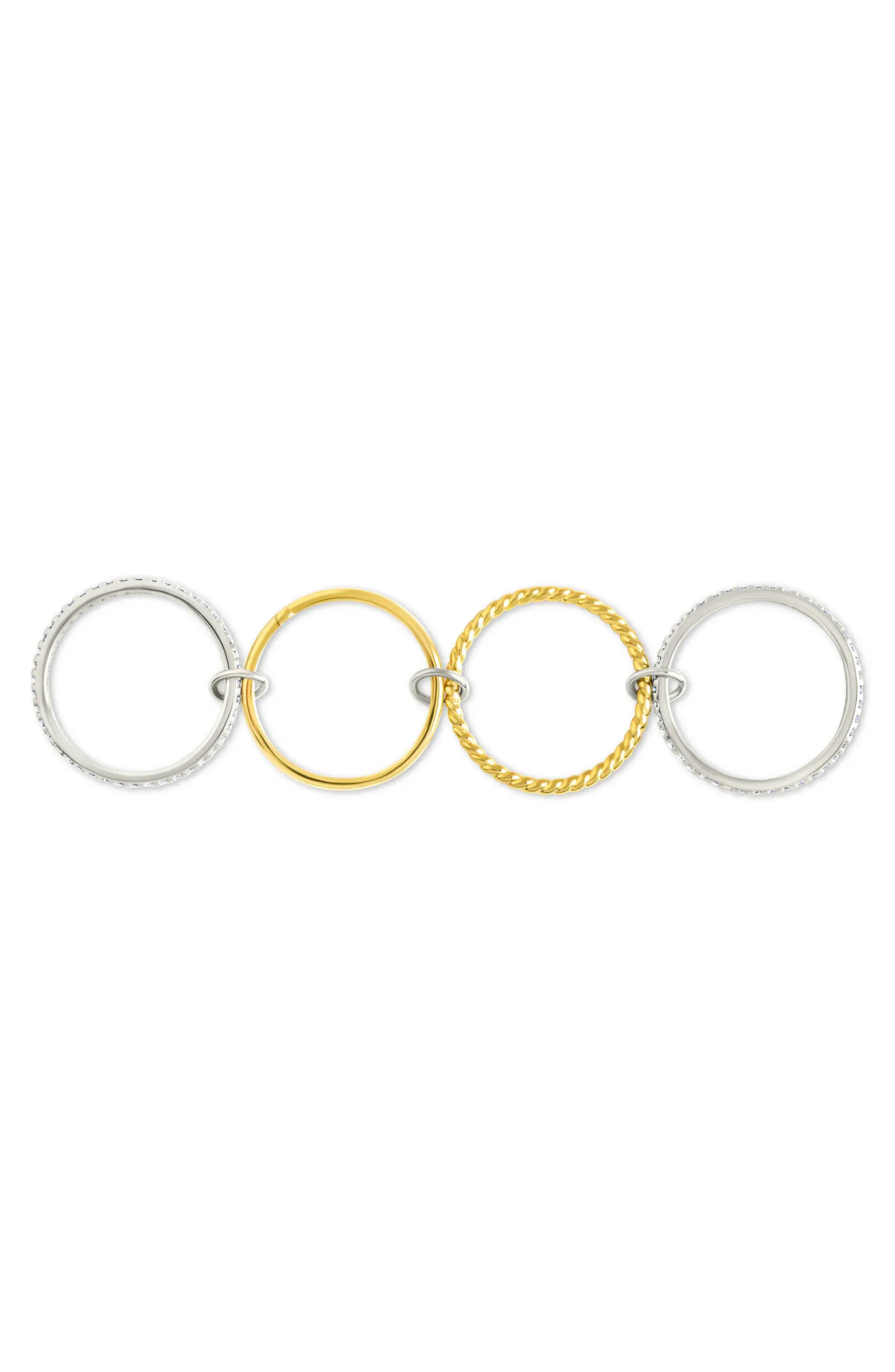 Sterling Forever Jelena Cubic Zirconia Stacking Ring | Nordstromrack | Nordstrom Rack