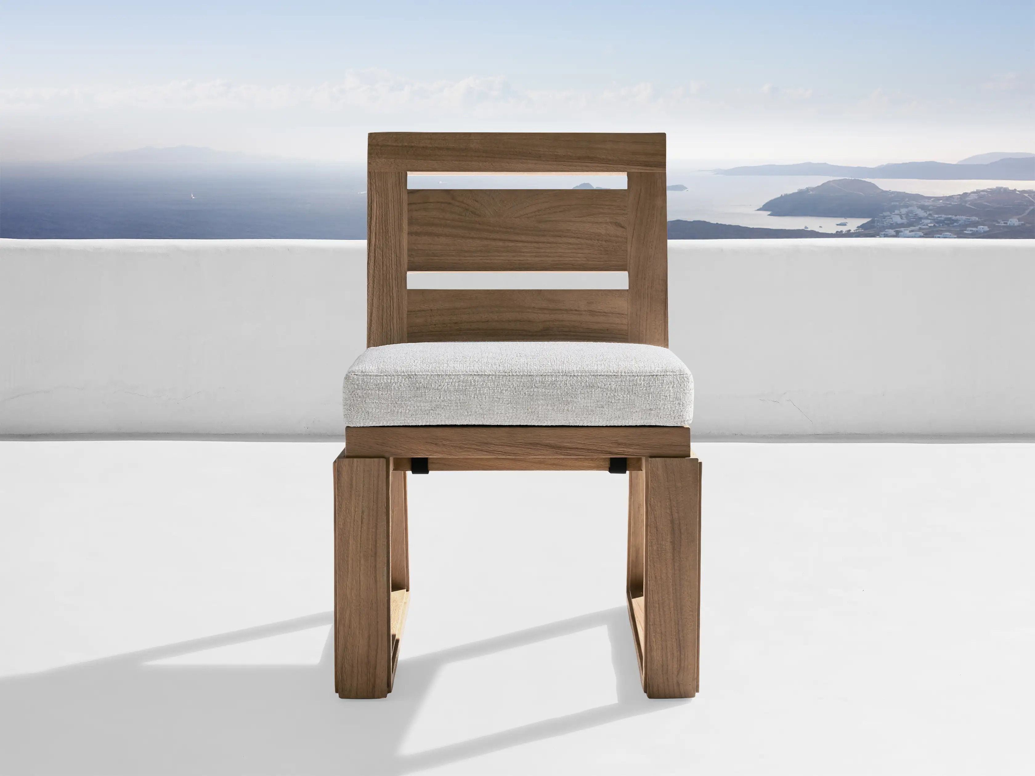 Canyon Outdoor Teak Dining Side Chair | Arhaus