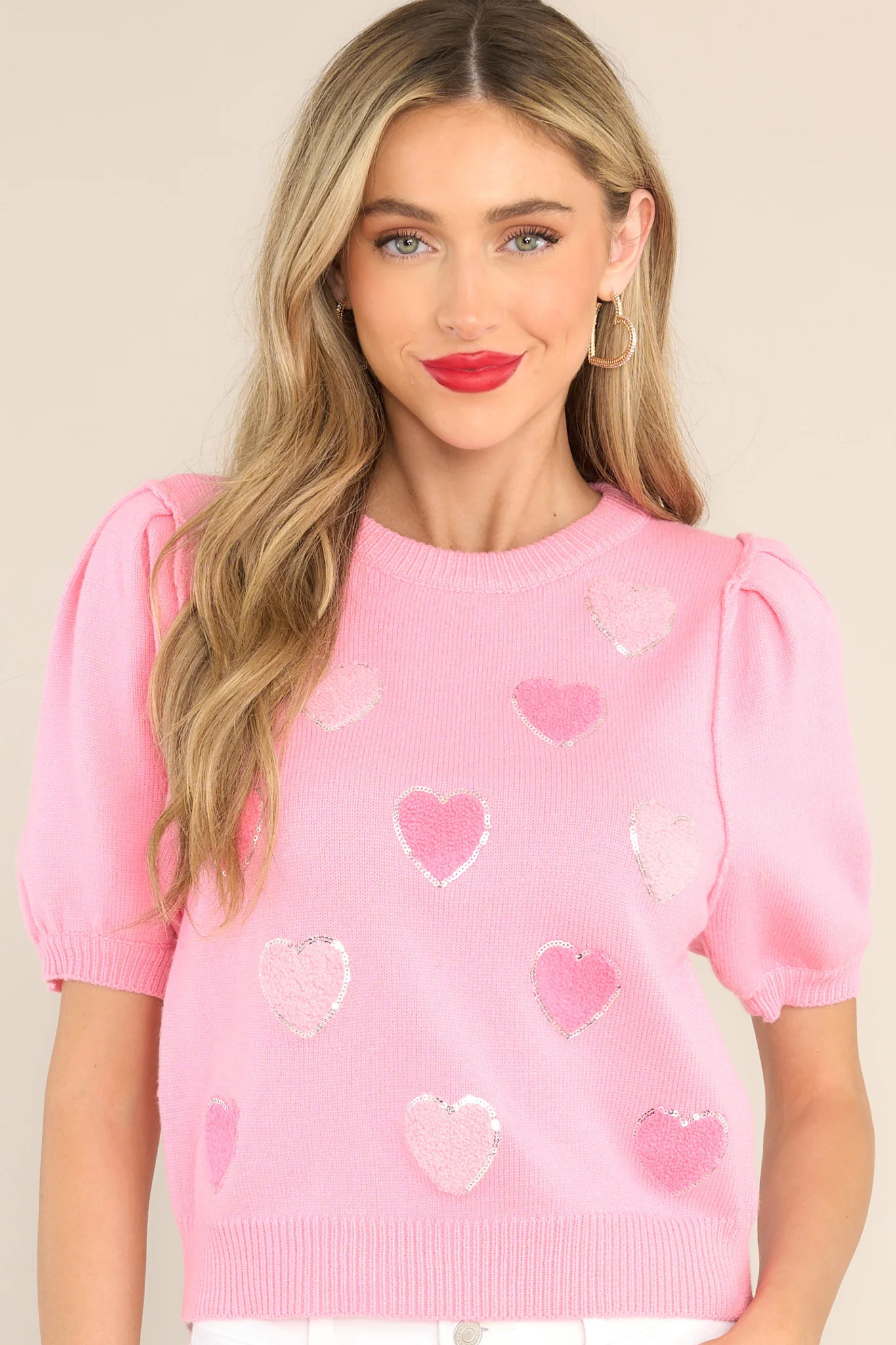 These Feelings Pink Sweater Top | Red Dress 