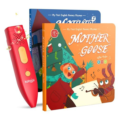 KOKODI Talking Pen Books Set, Interactive Audio Nursery Rhymes with Learning Pen, Educational Sensory Toy, Early Learning Gift for Toddlers Kids, Birthday & Christmas Gifts for Boys Girls Age 2-6 | Amazon (US)
