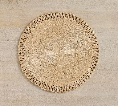 Abaca Handcrafted Round Placemats - Set of 4 | Pottery Barn CA