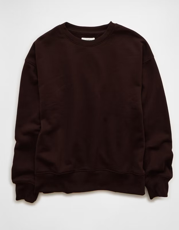 AE Everyday Luxe Crew Neck Sweatshirt | American Eagle Outfitters (US & CA)