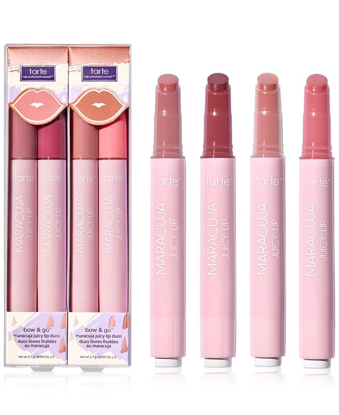 Tarte 4-Pc. Bow & Go Maracuja Juicy Lip Set & Reviews - Makeup - Beauty - Macy's | Macys (US)