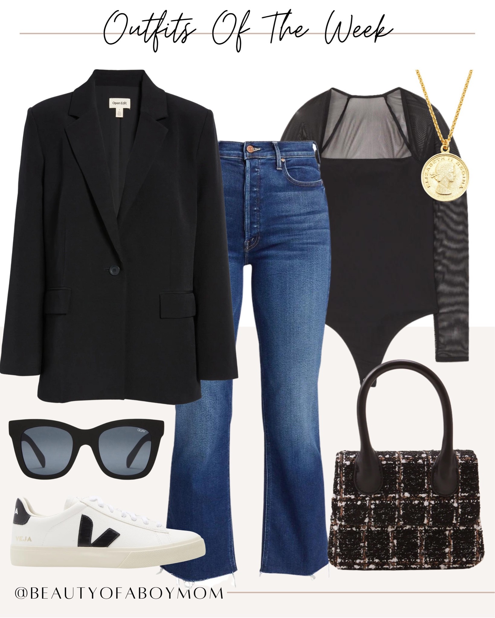 Fall outfit inspo - business casual - blazer - bodysuit - style tip - chic fashion - sneakers - staple wardrobe 

#LTKSeasonal #LTKshoecrush #LTKstyletip