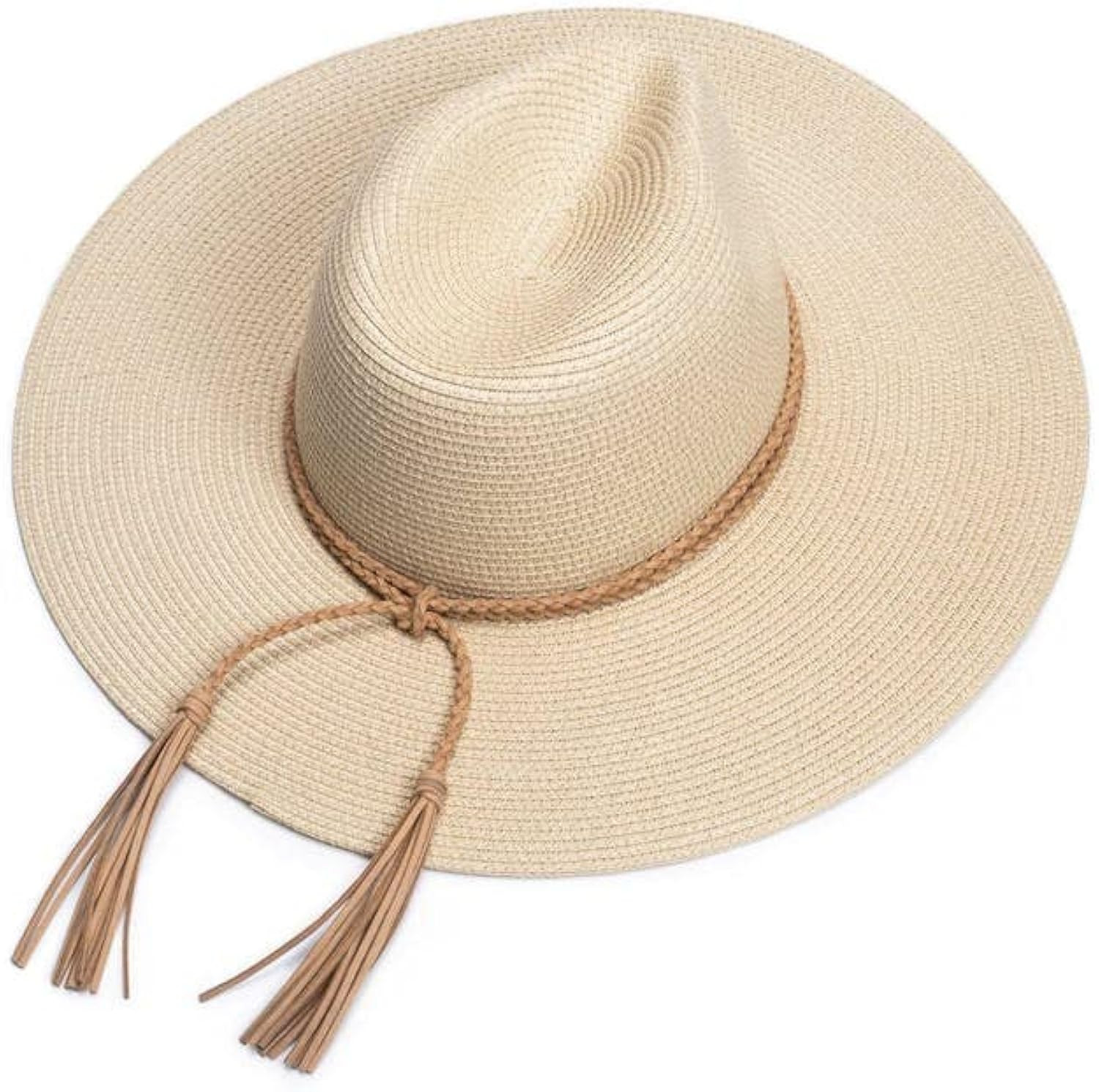 Women's Wide Straw Hat,Brim Foldable Sun Hat Floppy Straw Beach Cap,Sun Hats for Women UPF 50+ Women | Amazon (US)