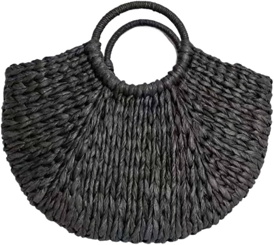 Ladies Straw Handbag Women Straw Handbags Woman Handmade Woven Basket Rattan Handbag for Femme La... | Amazon (US)