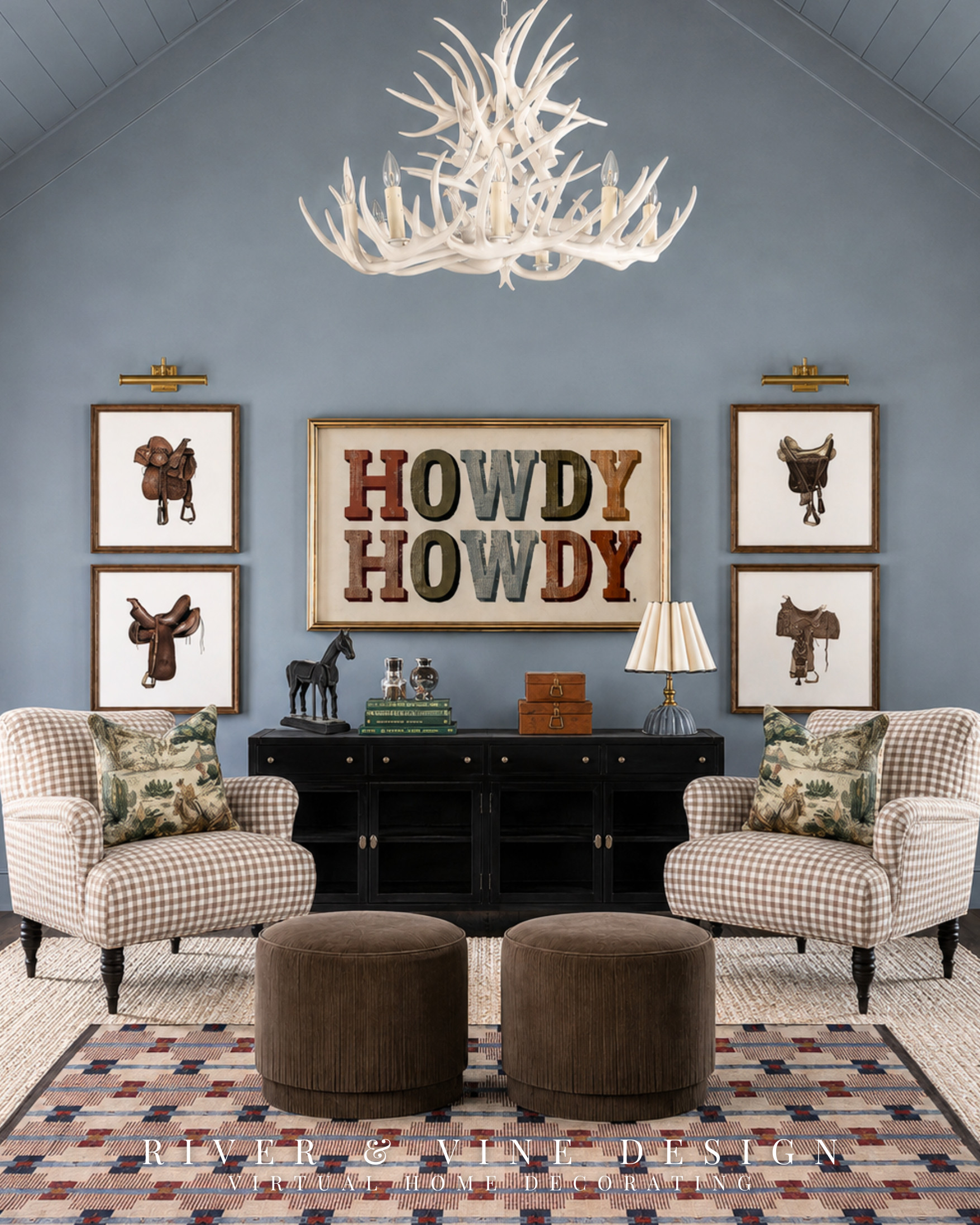 That large TV taking over the entire wall? Give it better company.

A chic TV wall starts with three things: a long console, art that balances the screen, and styling that makes the entire arrangement feel intentional. The black console grounds the TV, the equestrian prints keep it from floating alone, and the matching picture lights transform the wall into a gallery. Displaying art on the screen is the final trick—when the TV isn’t in use, it blends into the composition instead of becoming the room’s main character.

Even better, the gingham chairs and layered rugs make this feel like a beautifully designed sitting room, not a media setup. See every piece in the full product edit—which detail would you copy first?

how to disguise a large TV, TV gallery wall ideas, traditional TV wall decor, black media console, equestrian wall art, art display TV ideas, collected sitting room decor, picture lights for artwork

I may receive a commission from purchases made through my links. 

 #LTKHome #LTKKids