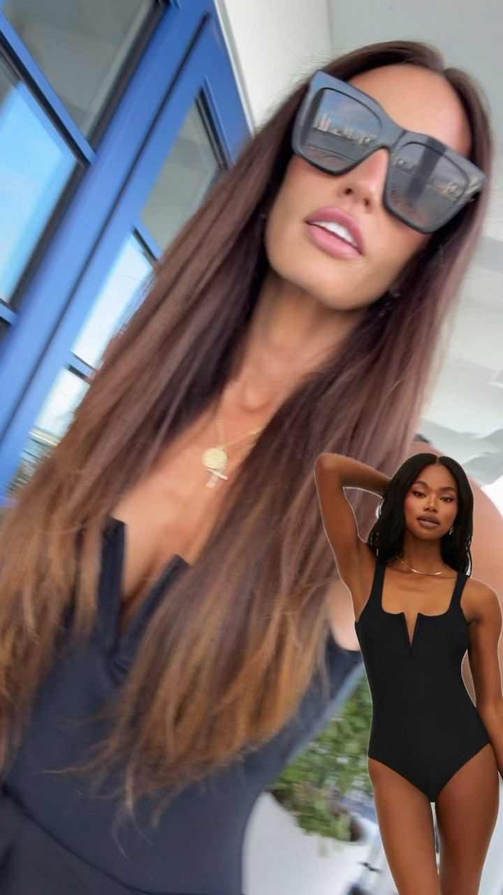 One piece, resort wear, black swimsuit 

#LTKootd #LTKSwim #LTKTravel