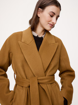 Italian Wool-Cashmere Wrap Coat | Banana Republic (US)