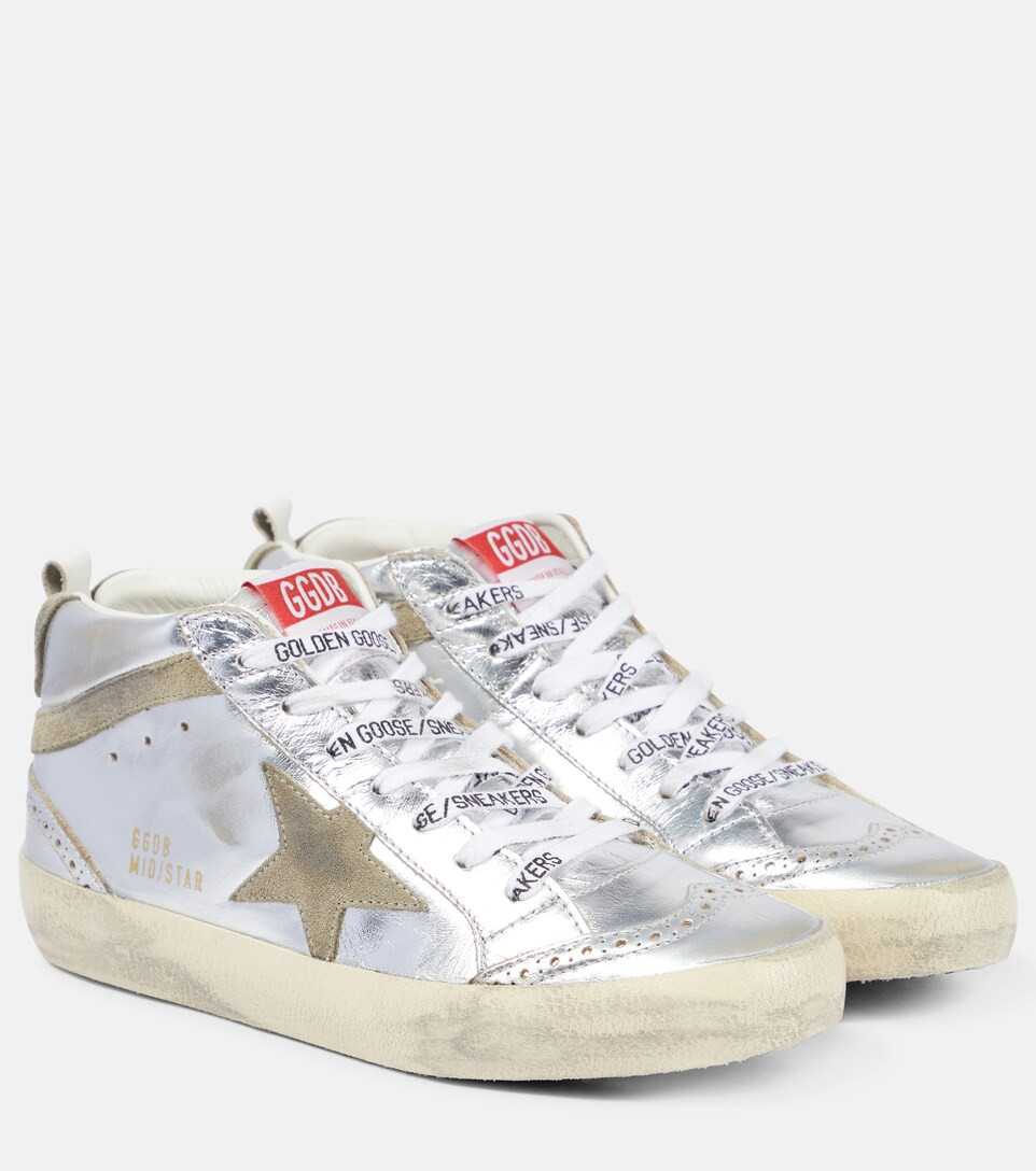 Mid Star metallic leather sneakers | Mytheresa (US/CA)