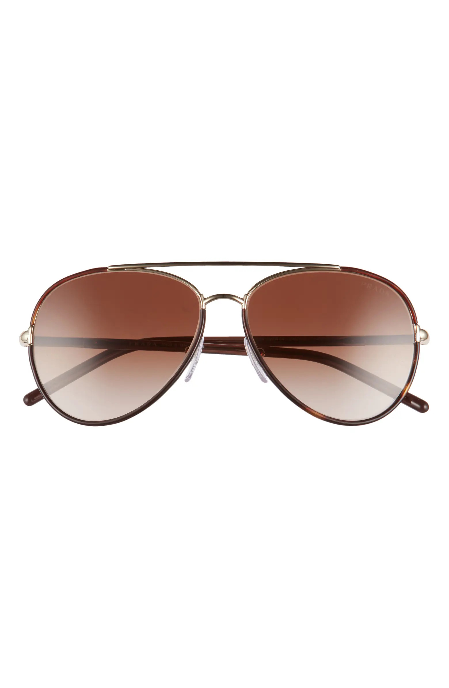 Prada 57mm Gradient Aviator Sunglasses | Nordstromrack | Nordstrom Rack