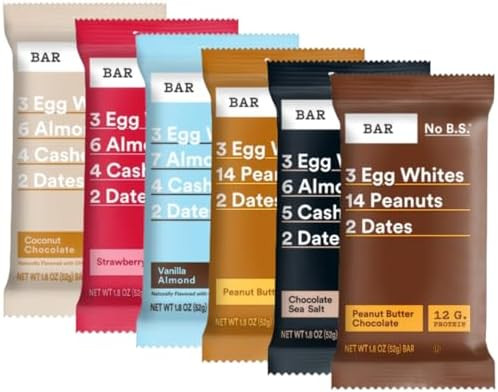 Protein Bars Variety Pack – Real Food Ingredients – 6 Flavor Assorted Pack – Gluten-Free Sn... | Amazon (US)