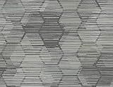 A-Street Prints 2949-60500 Jabari Charcoal Geometric Faux Grasscloth Wallpaper | Amazon (US)