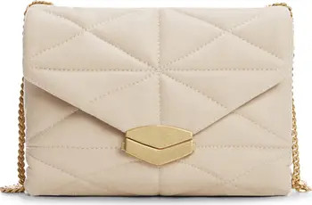Quilted Faux Suede Convertible Shoulder Bag | Nordstrom