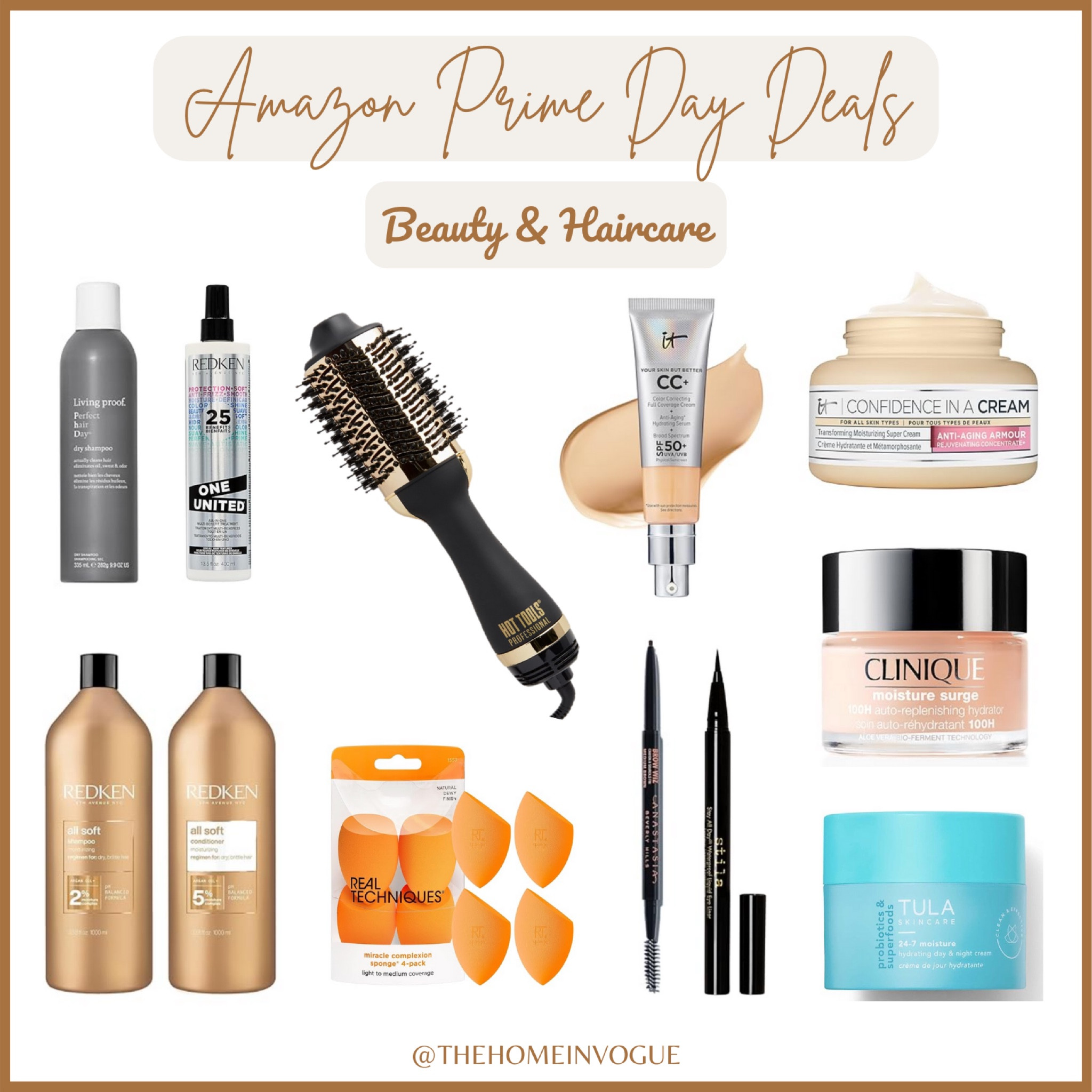 Amazon prime day deals, beauty and hair care deals, it cosmetics, Clinique, real techniques, Tula beauty, Redken, it’s a 10, living proof, Anastasia Beverly Hills, mighty patch, hot tools

#LTKSaleAlert #LTKBeauty #LTKStyleTip