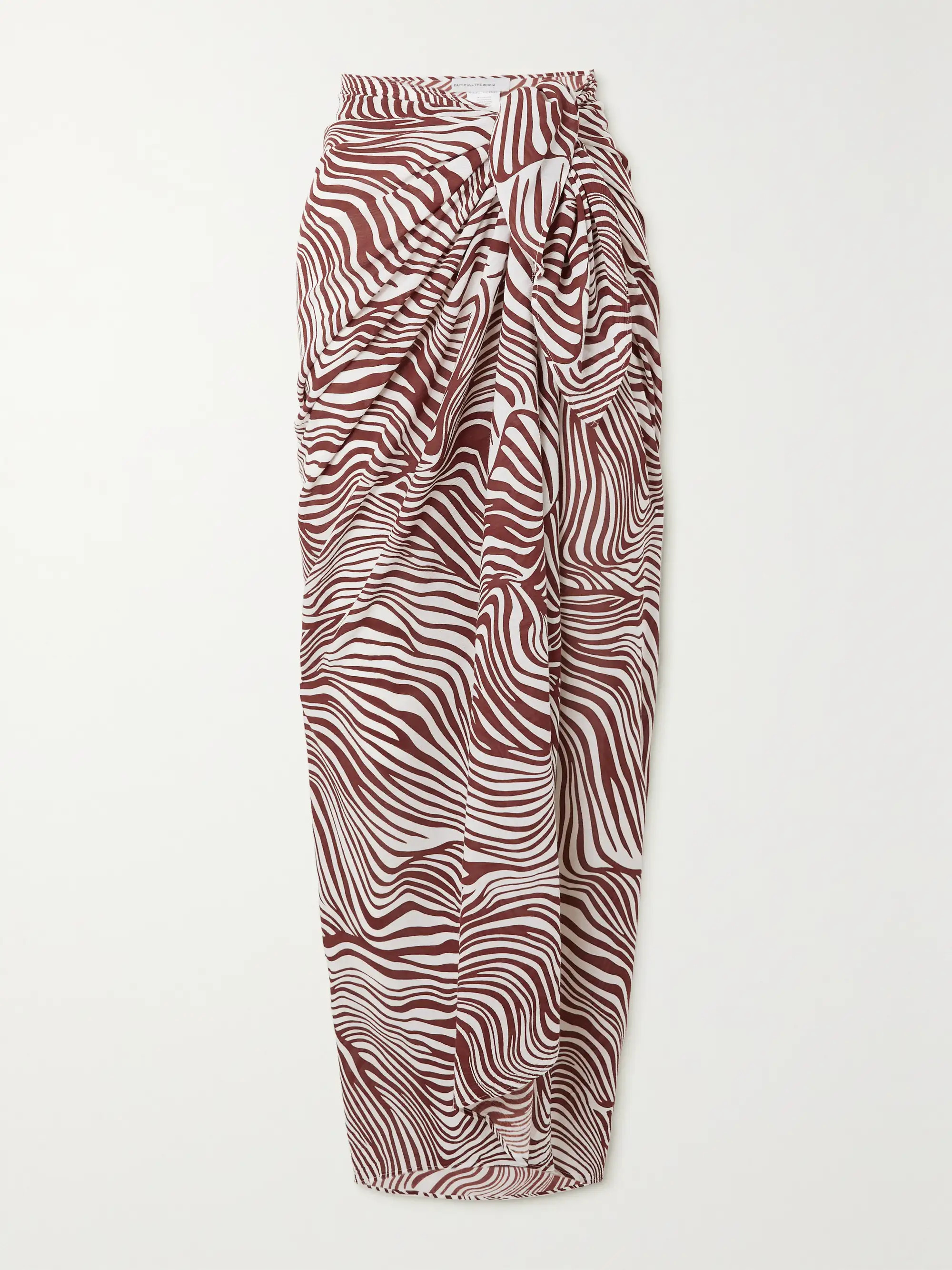 + NET SUSTAIN Zinnia printed voile pareo | NET-A-PORTER (US)