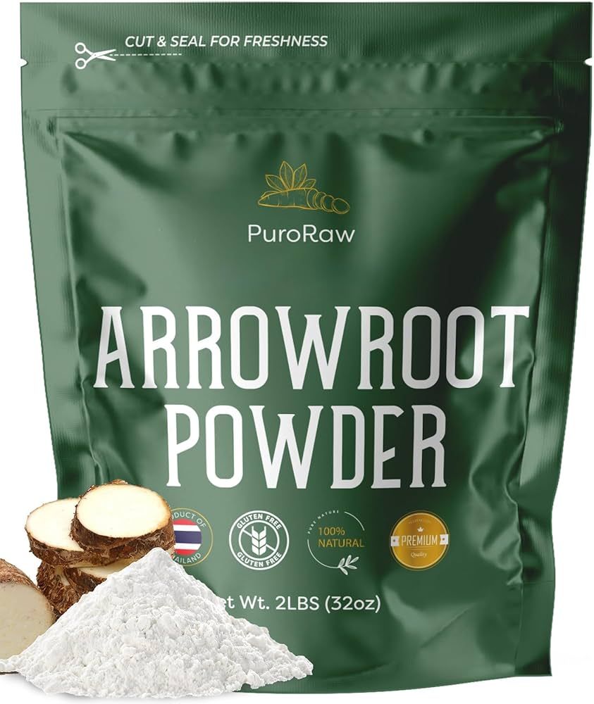 Arrowroot Starch Powder, 2lb Gluten Free, Pure Arrow Root, Paleo, Non-GMO, Batch Tested, Product ... | Amazon (US)