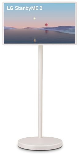 LG 27-Inch StanbyME 2 with Folio Cover, Portable Touch Screen, Dolby Vision, HDR10, Filmmaker Mode, Built-in Battery, Full Swivel Rotation (27LX6TYGA, 2025) | Amazon (US)