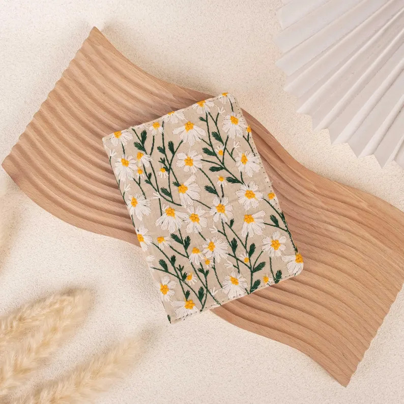 Hand Embroidered Chrysanthemum Pattern Kindle Case, Kindle Paperwhite 6.8 Case, All New Kindle Pa... | Etsy (US)