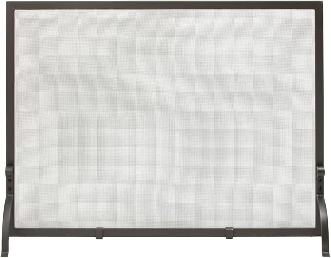 UniFlame, S-1154, Large Single Panel Olde World Iron Finish Fireplace Screen | Amazon (US)