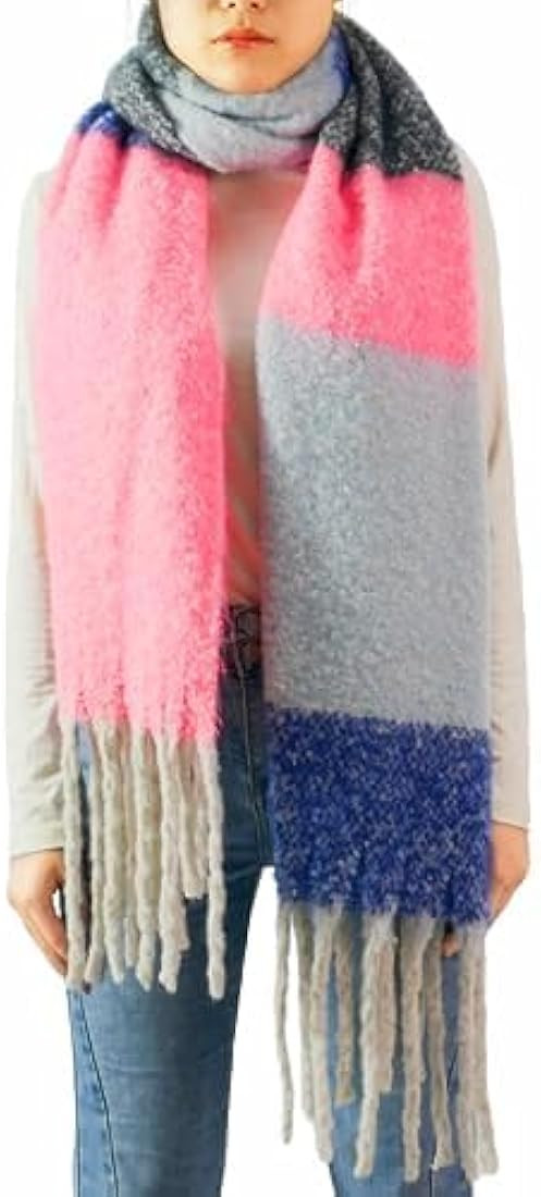 Wander Agio Winter Warm Scarf for Women Long Shawl Large Scarves Cold Weather Thick Blanket Scarf... | Amazon (US)