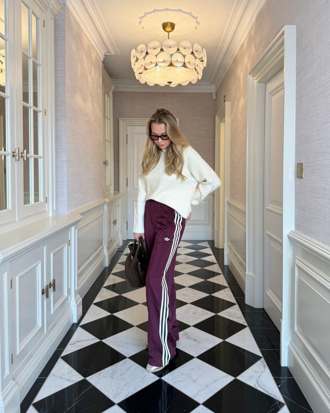 Burgundy all autumn 🍇

Autumn outfit, track pants, knitwear, silver trainers, sambas, Demellier bag, suede bag

#LTKautumn #LTKwinter #LTKuk