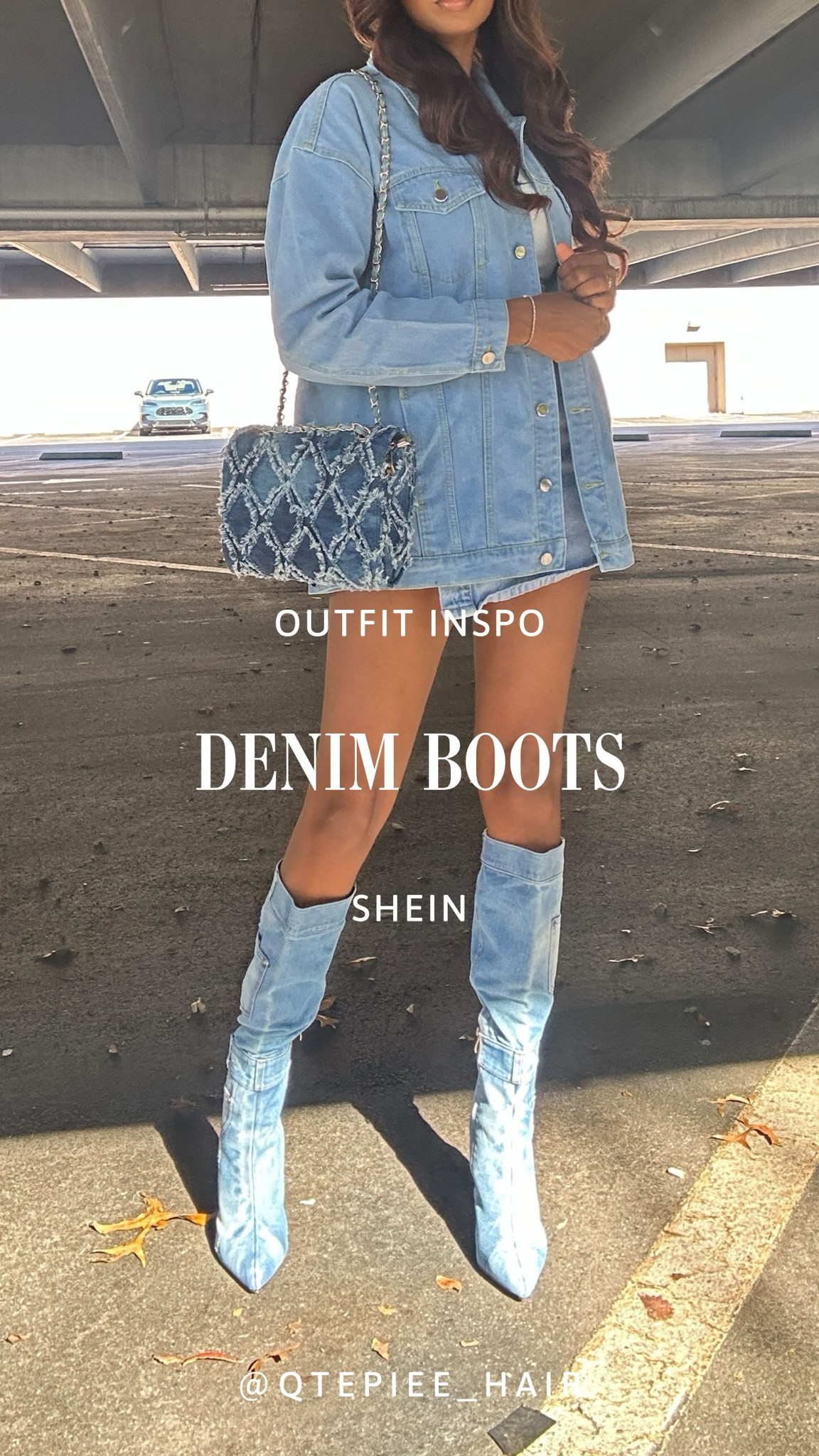 Who loves an all denim moment?! Boots & skirt tagged below! Bag & Jacket on my Amazon Storefront Link!

#LTKstyletip