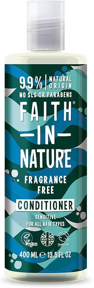 Faith In Nature Natural Fragrance Free Conditioner, Sensitive, Vegan and Cruelty Free, No SLS or ... | Amazon (UK)