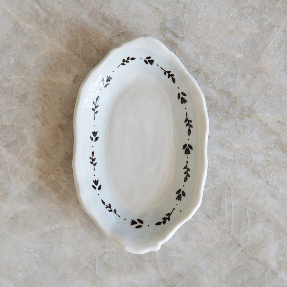 Hand-painted Posy Tray No. 3 | Roan Iris